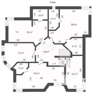 Дом 350м², 2-этажный, участок 9 сот.  