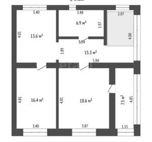 Дом 173м², 2-этажный, участок 6 сот.  