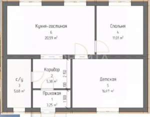 Дом 62м², 2-этажный, участок 10 сот.  