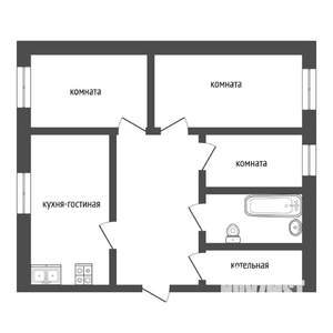 Коттедж 81м², 1-этажный, участок 6 сот.  