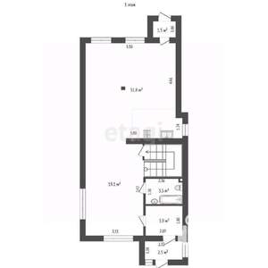 Дом 193м&sup2;, 3-этажный, участок 3 сот.  