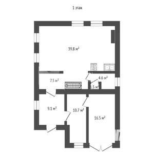 Коттедж 144м², 2-этажный, участок 6 сот.  