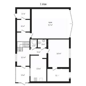 Коттедж 166м², 2-этажный, участок 5 сот.  