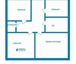 Дом 90м², 2-этажный, участок 0 сот.  