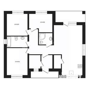 Коттедж 105м², 1-этажный, участок 7 сот.  