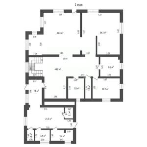 Дом 380м&sup2;, 2-этажный, участок 7 сот.  