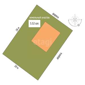 Дом 130м², 2-этажный, участок 6 сот.  