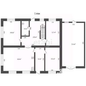 Дом 231м², 2-этажный, участок 10 сот.  