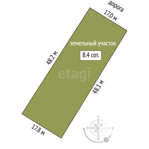 Дом 140м&sup2;, 2-этажный, участок 8 сот.  