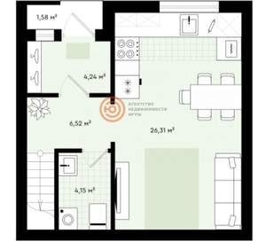 Дом 81м&sup2;, 3-этажный, участок 1 сот.  