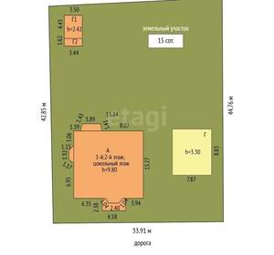 Дом 410м&sup2;, 2-этажный, участок 15 сот.  