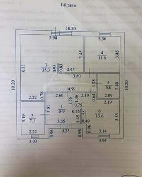 Дом 95м², 1-этажный, участок 10 сот.  