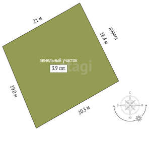 Дом 166м&sup2;, 2-этажный, участок 4 сот.  
