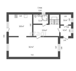 Дом 171м², 2-этажный, участок 9 сот.  