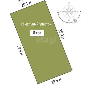 Дом 65м&sup2;, 1-этажный, участок 8 сот.  