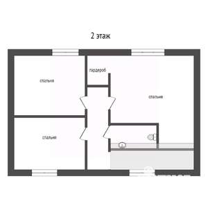 Дом 98м&sup2;, 2-этажный, участок 8 сот.  