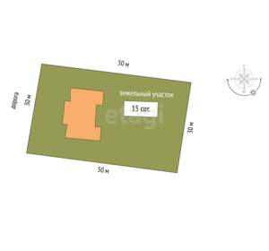 Дом 272м², 2-этажный, участок 15 сот.  
