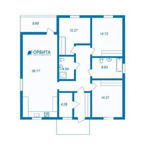 Дача 105м², 2-этажный, участок 5 сот.  