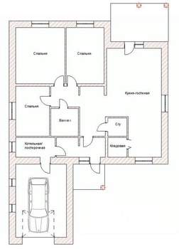 Коттедж 154м², 1-этажный, участок 8 сот.  