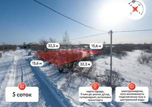 Дом 84м&sup2;, 1-этажный, участок 5 сот.  