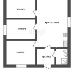 Дом 75м², 1-этажный, участок 5 сот.  