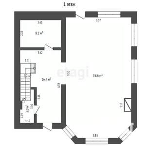 Дом 172м², 2-этажный, участок 5 сот.  