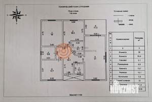 Дом 118м&sup2;, 1-этажный, участок 9 сот.  
