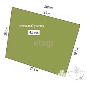 Дача 20м², 1-этажный, участок 5 сот.  