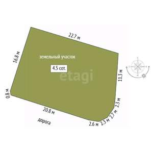 Дом 120м², 2-этажный, участок 5 сот.  