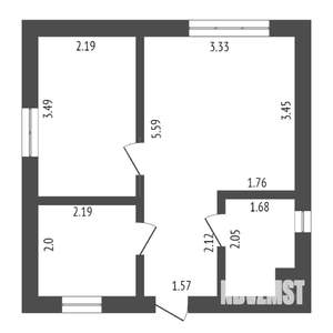 Коттедж 43м², 1-этажный, участок 8 сот.  