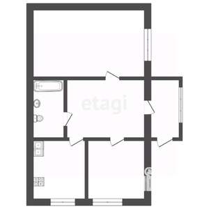 Дом 67м&sup2;, 1-этажный, участок 4 сот.  