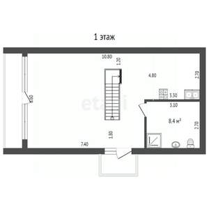 Дом 126м&sup2;, 2-этажный, участок 7 сот.  