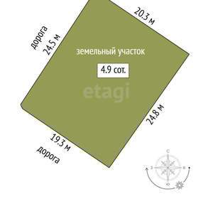 Дача 55м², 2-этажный, участок 5 сот.  