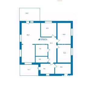 Дом 140м², 2-этажный, участок 8 сот.  