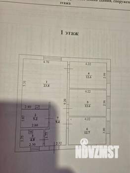 Дом 100м&sup2;, 2-этажный, участок 5 сот.  