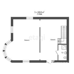Дом 180м&sup2;, 2-этажный, участок 12 сот.  