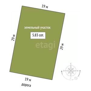 Дом 150м&sup2;, 1-этажный, участок 6 сот.  