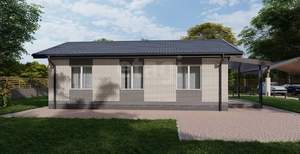 Дом 60м&sup2;, 1-этажный, участок 6 сот.  