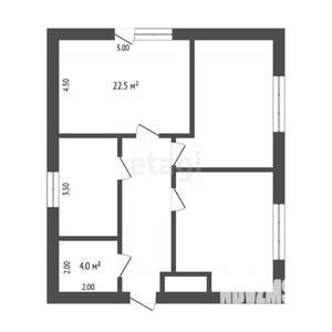 Дом 75м², 1-этажный, участок 5 сот.  