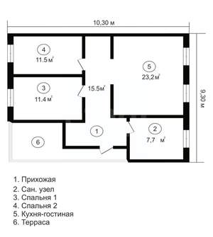 Дом 86м&sup2;, 1-этажный, участок 8 сот.  