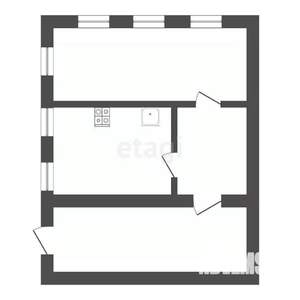 Дом 40м&sup2;, 1-этажный, участок 2 сот.  