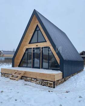 Дом 56м&sup2;, 2-этажный, участок 8 сот.  