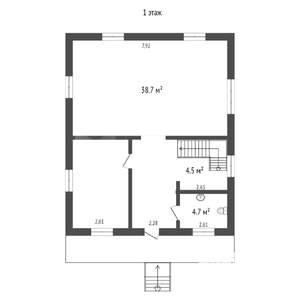 Коттедж 214м², 2-этажный, участок 11 сот.  