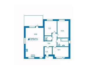 Дом 101м&sup2;, 2-этажный, участок 5 сот.  