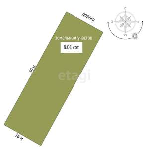 Дом 128м&sup2;, 1-этажный, участок 8 сот.  