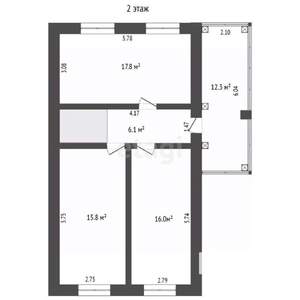 Дом 150м², 2-этажный, участок 5 сот.  