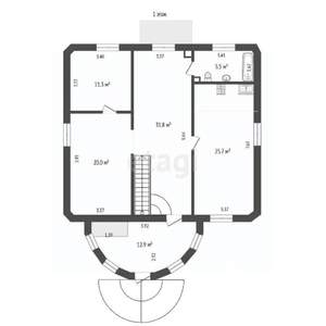 Дом 304м², 2-этажный, участок 10 сот.  