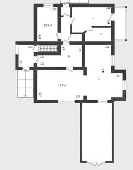 Дом 310м², 3-этажный, участок 9 сот.  