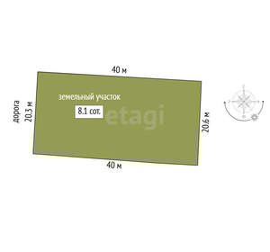 Дом 85м&sup2;, 1-этажный, участок 8 сот.  