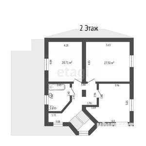 Дом 210м², 2-этажный, участок 10 сот.  